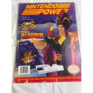 Nintendo Power Magazine Vol#55 Disney's Aladdin w/ Poster SKU 3092